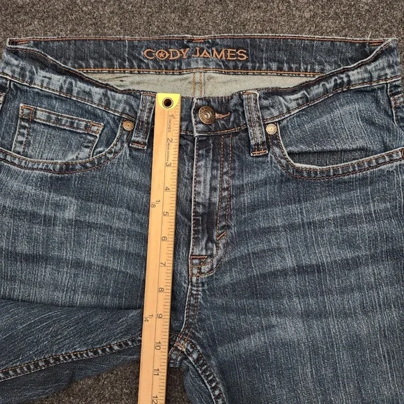 Cody James Mens 33x34 Blue Bootcut Cowboy Western Denim Jeans Whiskering - Picture 5 of 8